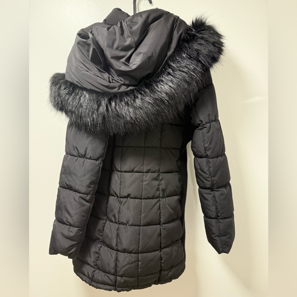 Calvin Klein Winter Puffer Coat // Faux Fur Hood // EUC  // Small